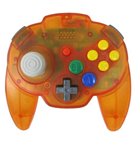 Nintendo 64 Hori Mini Pad Controller [Clear Orange & White]