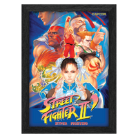 Pixel Frames PLAX 10x12" Framed Lenticular Poster: Street Fighter II: Legends