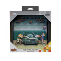 Pixel Frames 9x9 Shadow Box Art: Street Fighter II - Car Scene
