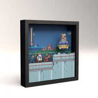 Pixel Frames 9x9 Shadow Box Art: Mega Man 7 - Dr. Wily