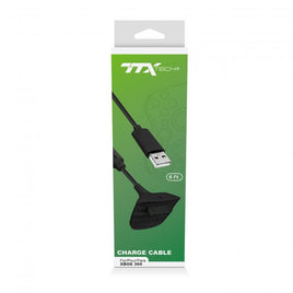 TTX Tech Controller Charge Cable for Xbox 360 (Black)