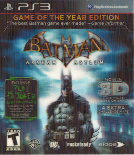 Batman: Arkham Asylum: Game of the Year Edition (PS3)