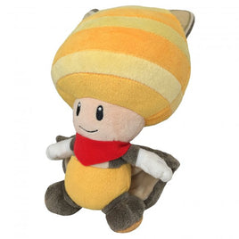 New Super Mario Bros. U Collection: Flying Squirrel Yellow Toad 8" Plush (S)