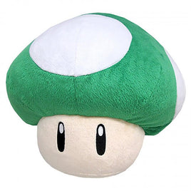 Super Mario All Star Collection: Super Mario - 1UP Mushroom Pillow 12" Plush (M)