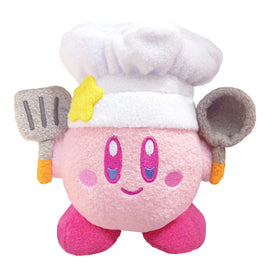 Kirby's Adventure All Star: Muteki! Suteki! Cook 6" Plush (S)