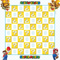 Super Mario Checkers & Tic-Tac-Toe Collector's Game Set