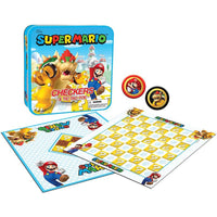 Super Mario Checkers & Tic-Tac-Toe Collector's Game Set