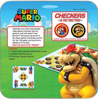 Super Mario Checkers & Tic-Tac-Toe Collector's Game Set