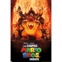 The Super Mario Bros. Movie Rolled Poster: Bowser's World Key Art [22.375" x 34"]