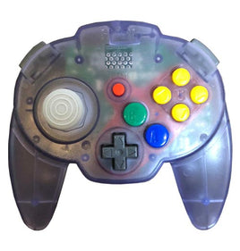 Nintendo 64 Hori Mini Pad Controller [Clear Purple & White]