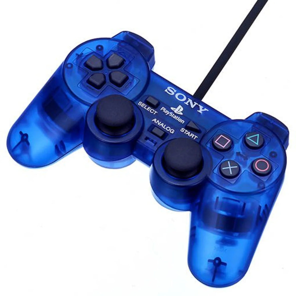 Sony PlayStation 2 DualShock 2 Controller (Clear Blue)| Gamer Life
