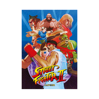 Pixel Frames PLAX 10x12" Framed Lenticular Poster: Street Fighter II: The World Warriors
