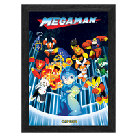 Pixel Frames PLAX 10x12" Framed Lenticular Poster: Mega Man: Robot Master Ambush