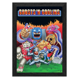 Pixel Frames PLAX 10x12" Framed Lenticular Poster: Ghost N' Goblins
