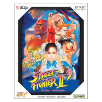Pixel Frames PLAX 10x12" Framed Lenticular Poster: Street Fighter II: Legends