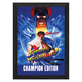 Pixel Frames PLAX 10x12" Framed Lenticular Poster: Street Fighter II: Champion Edition