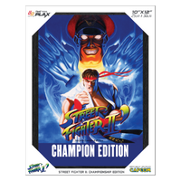 Pixel Frames PLAX 10x12" Framed Lenticular Poster: Street Fighter II: Champion Edition