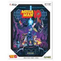 Pixel Frames PLAX 10x12" Framed Lenticular Poster: Mega Man 10: Robot Crisis
