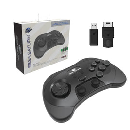 Retro-Bit SEGA Saturn Wireless 2.4 GHz Pro Controller [Black]