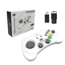 Retro-Bit SEGA Saturn Wireless 2.4 GHz Pro Controller [White]