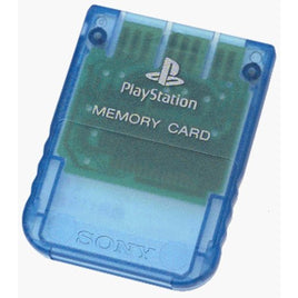 Sony Playstation 1 Official (128kb) Memory Card (Clear Blue)