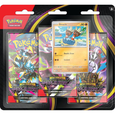 3-Pack Blister [Binacle] - Pokemon Pitch Black