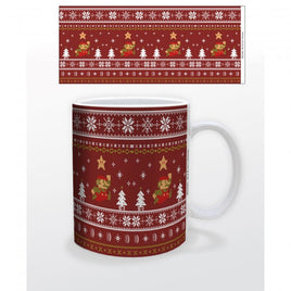 Super Mario: Retro Holiday Pattern Mug (11oz)