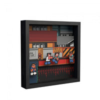 Pixel Frames 9x9 Shadow Box Art: River City Ransom - Rivals at Work