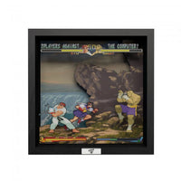 Pixel Frames 9x9 Shadow Box Art: Street Fighter Alpha 2 - A Dramatic Battle