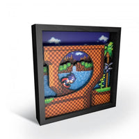 Pixel Frames 9x9 Shadow Box Art: Sonic the Hedgehog - Loop Scene