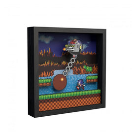 Pixel Frames 9x9 Shadow Box Art: Sonic the Hedgehog - Wrecking Ball