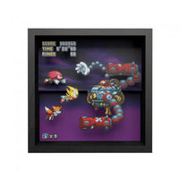Pixel Frames 9x9 Shadow Box Art: Sonic Mania - Heroes vs Dr Eggman