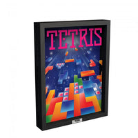 Pixel Frames 9x12 Shadow Box Art: Tetris