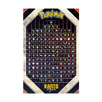 Pokémon: Kanto Region Rolled Poster [22.375" x 34"]