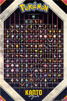 Pokémon: Kanto Region Rolled Poster [22.375" x 34"]