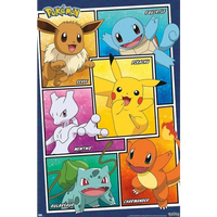 Pokémon: Group Collage Rolled Poster [22.375" x 34"]