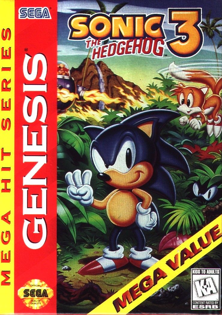 Sonic the Hedgehog 3 (Sega Genesis) Official Artwork