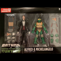 DC Collectibles BatMan vs TMNT: Alfred & Michelangelo Figure Set