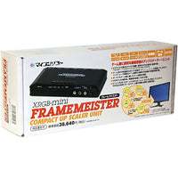 Micomsoft Framemeister XRGB-mini [Retro Gaming Up Scaler] w/ Euro SCART Adapter and English Remote Overlay