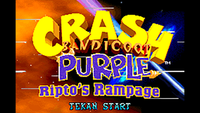 Crash Bandicoot: Purple Ripto's Rampage (GBA)