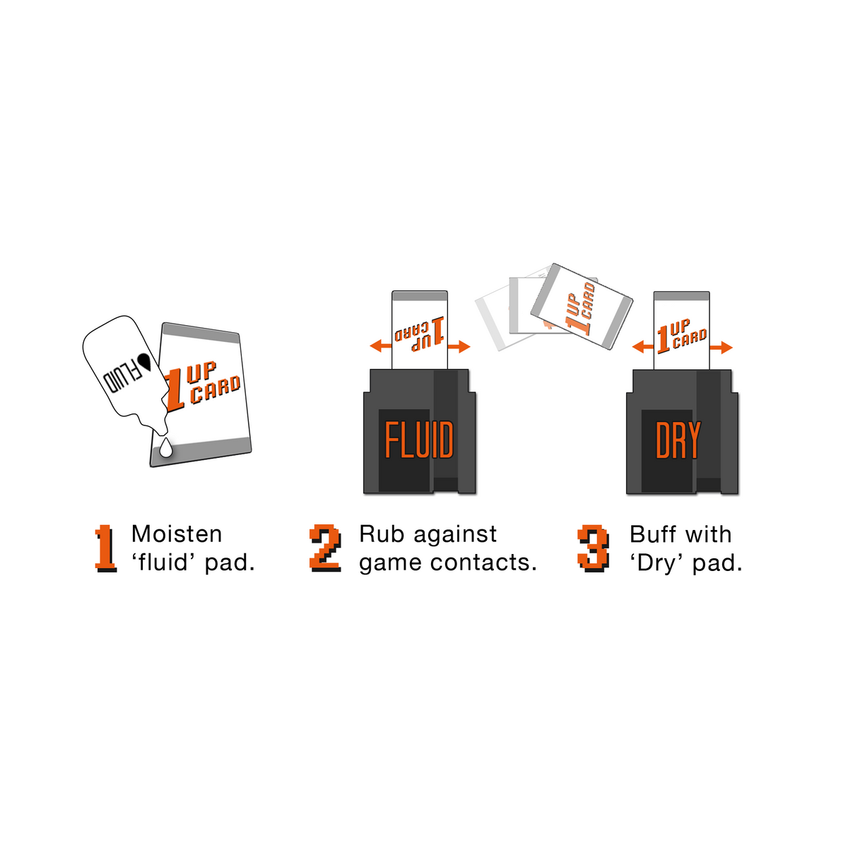 1UPcard™ Cartridge Cleaner Card with Fluid| Gamer Life