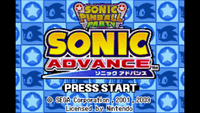 Sonic Advance + Sonic Pinball Party (GBA)
