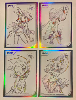 Limited Run Trading Card Set #041, 042, 043, 044: Shantae and the Seven Sirens [4 Cards] (Silver)