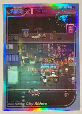 Limited Run Trading Card #121: Neon City Riders (Silver)