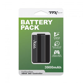 TTX Tech Rechargeable 3900mAh Battery Pack for the Xbox 360 Controller (Black)