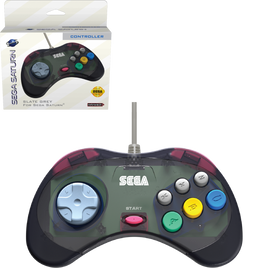 Retro-Bit SEGA Saturn Wired Control Pad (Original Port) [Slate Grey]